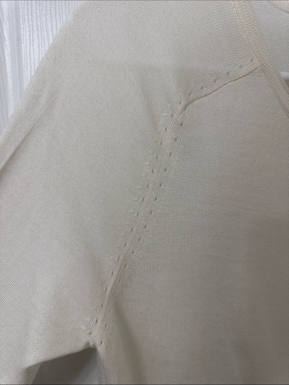 NWOT LOFT Cream Button-Front Lightweight Cardigan - Picture 2 of 6